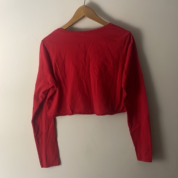 NFL Team Apparel Kansas City Chiefs Miami Round Super Bowl LIV Crop Tee Sz LG - Picture 3 of 4